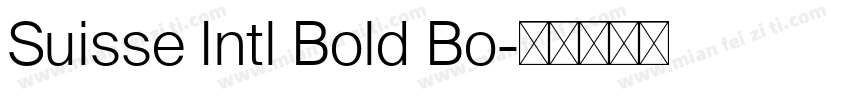 Suisse Intl Bold Bo字体转换